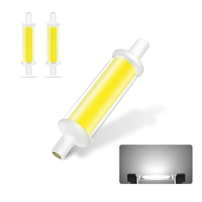 Image of R7S LED 78mm Bulbs, Dimmable Lamp, Cool White 6000K, 4.2W Equivalent 40W Halogen Bulb, AC 220V 470lm