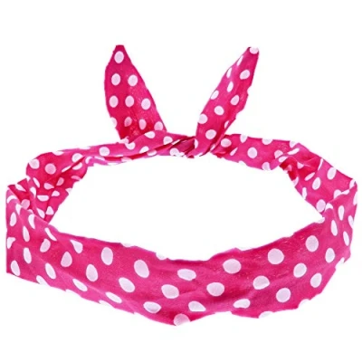 Image of Zac&#039;s Alter Ego Fabric Polka Dot Retro Style Wire Headband