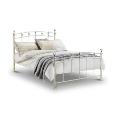 Image of Julian Bowen Size Bed, Stone White, UK King (150 x 200 cm)