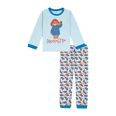 Image of Paddington Bear Boys Pyjamas Pjs Set, Ages 9 Months to 6 Years Old (UK, Age, 4 Years, 5 Blue)