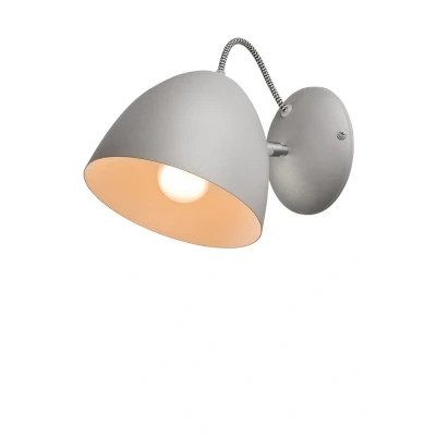 Image of Livia Dome Wall Light Silver, 1x E27