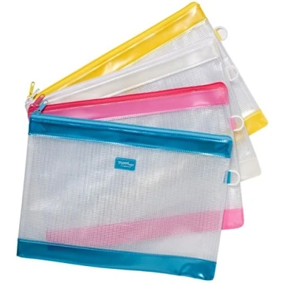 Image of A4+ Foolscap Brite Tuff bag Heavy Duty Strong Storage Zip Wallets x any 1 single