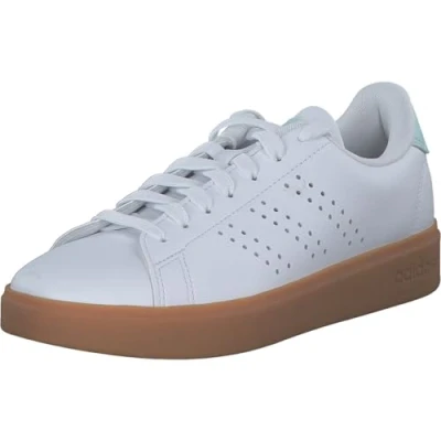 Image of adidas Women&#039;s Advantage 2.0 Shoes, FTWR White/FTWR White/Halo Mint, 5 UK