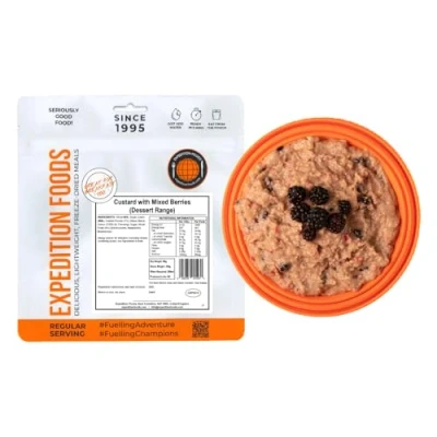 Image of Custard with Mixed Berries (Breakfast/Dessert Range) Freeze Dried Camping &amp; Hiking Food