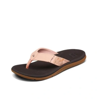 Image of Reef Santa ANA Tbar sandals, Women&#039;s, Size: 3, Peach parfait Pu