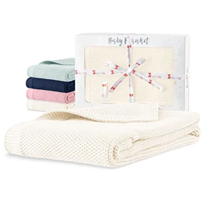 Image of Sweety Fox Baby Blanket Boy and Girl 80 x 100 cm Cotton White Child Perfect Accessory Pretty New Gift