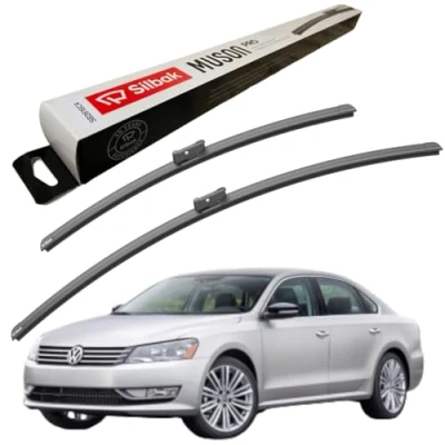 Image of Silbak Windscreen Wipers, fits for VW PASSAT (2014 ONWARDS) Front Wiper Blades, 650mm/480mm