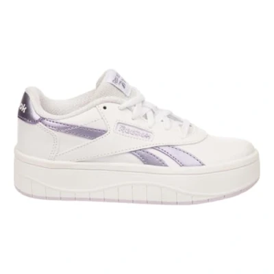 Image of Reebok Classic Court Advance Surge Unisex Trainers for kids, Size: 105, Footwear white/metalic purple/digital gleam shoes