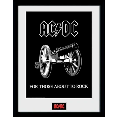 Image of GB eye AC/DC For Those About to Rock 30 x 40cm Framed Collector Print