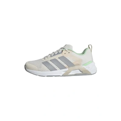 Image of adidas Performance Dropset Control Training shoe, Women&#039;s, Size: 3.5, Chalk white halo silver lime burst shoes