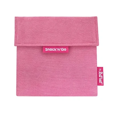 Image of Roll&#039;eat Snack&#039;n&#039;Go Nature Organic and Reusable Snack Bag Without BPA (Violet)
