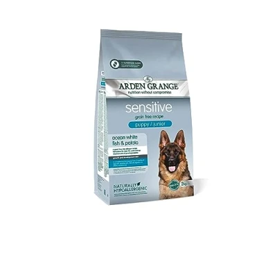 Image of Arden Grange Sensitive Puppy/ Junior Dry Dog Food, Fish, 2 Kg