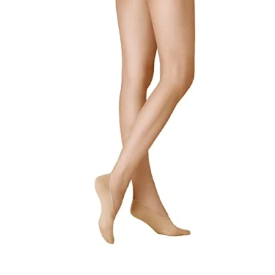 Image of KUNERT Women&#039;s Sensual Cotton Antirutsch Ankle Socks, 100 DEN, Powder 3550, 39 42