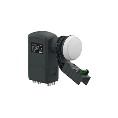 Image of GeoSync Hybrid LNB 6 Output 2 x Wideband and 4 Quad with Sky Compatible Bracket &amp; Level for Use Q, Sky+, SkyHD or Freesat