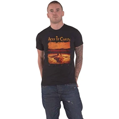 Image of Plastic Head Alice in Chains &#039;Distressed Dirt&#039; (Black) T Shirt (as8, Alpha, s, Regular, Regular)