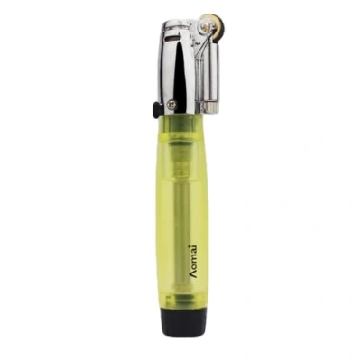 Image of （WITHOUT GAS）（Random Color）Portable Lighter， Butane Gas Refillable Lighter，Adjustable Flame，Soft Flame
