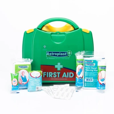 Image of Astroplast 1047031 Green Box 20 Person First Aid Kit