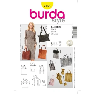Image of Shopping Bag / Small Bag, Burda 7158