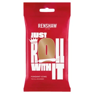 Image of Renshaw Just Roll With It Fondant Icing Teddy Bear Brown, 250 g (Pack of 1)