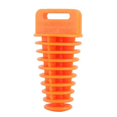 Image of Motorcycle exhaust Bung, 4 Stroke Bung MX 2 Muffler plug Silencer Wash for and Dirt atv Quad(Orange)