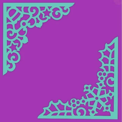 Image of Sweet Dixie Snowflake and Bell Corner Stencils
