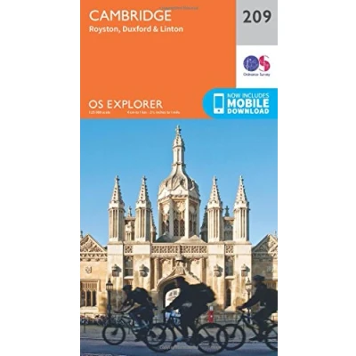 Image of Explorer Active 209 Cambridge, Royston, Duxford &amp; Linton Map With Digital Version