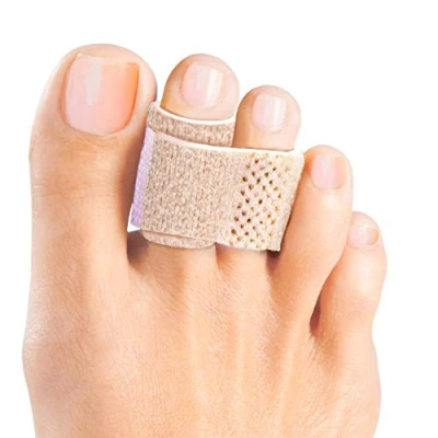 Image of Welnove 6Pcs Hammer Toe Straightener, Splints, Cushioned Bandages for Correcting Toes, Broken Crooked Toes &amp; Overlapping
