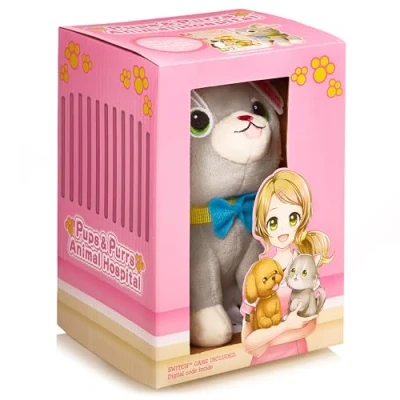 Image of Numskull Pups and Purrs Animal Hospital Game Cat Plushie 20 Mini Games with 18 Breeds Video for Children