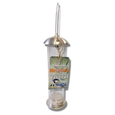 Image of Copdock Mill Stainless Steel Heavy Duty Peanut &amp; Sunflower Heart Feeder
