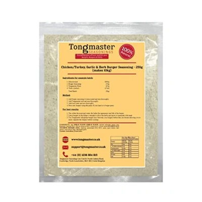 Image of Chicken/Turkey, Garlic &amp; Herb Burger Seasoning 250g (makes 10kg)