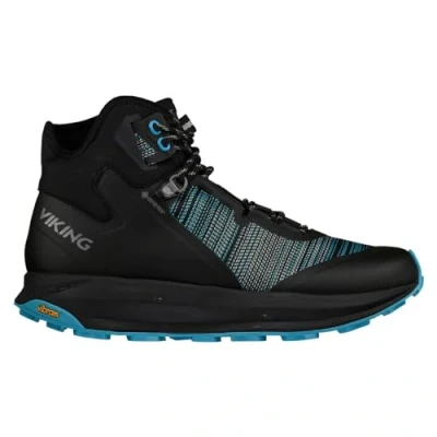 Image of Viking Cerra Speed Mid Gtx Walking shoe Unisex, Black Aqua, 3 UK