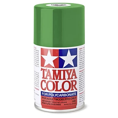 Image of Tamiya PS 25 Polycarbonate Spray Paint 100ml Can Bright Green For Clear PC RC