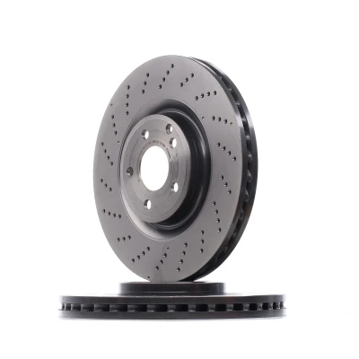 Image of 2184210412, A2184210412 Brake DISC BREMBO Coated LINE 09.B855.51 344mm 32mm 5 perforated/vented High carbon MERCEDES BENZ: CLS Coupe