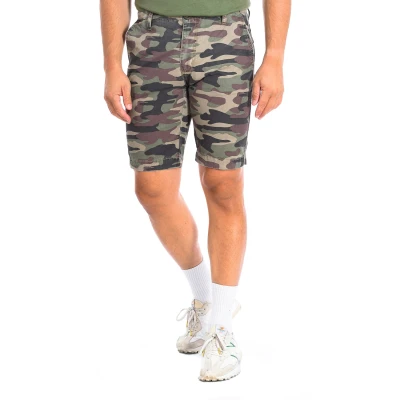 Image of La Martina Mens Bermuda shorts with straight hem cut TMB301 TW415 men Green Cotton Size 31 (Waist)