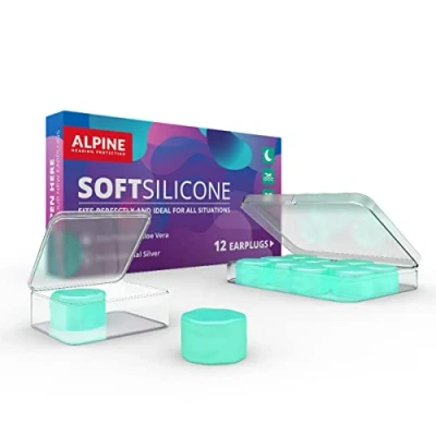 Image of Alpine SoftSilicone Mouldable Silicone Putty Ear Plugs Noise Reducing Earplugs for Sleeping, Swimming, &amp; Concentrating Comfortable Snoring Solution 28dB Attenuation 12 Pack