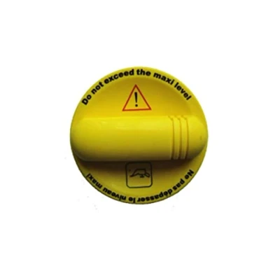 Image of 009108318, 009112028, 09108318, 09112028, 091167212 Cap, oil filler VAICO V46 0069 yellow Original Quality RENAULT: TWINGO 2, Clio 3, 4