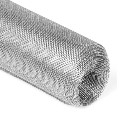 Image of Wire Mesh 12mesh Door Window Screen Metal Fencing Roll Filter Cover 304 Stainless Steel Woven for Vent Cage Garden 30CMX200CM