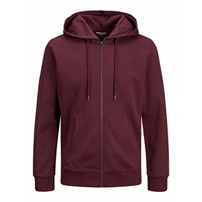 Image of Jack &amp; Jones Men&#039;s Jjebasic Sweat Zip Hood Noos Jacket, Port Royale, M