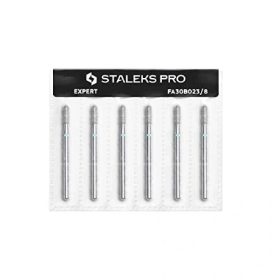 Image of Diamond Drill Bit Bits Manicure Pedicure Nail &quot;Cylinder&quot; Blue 2.3mm Staleks (Blue/Medium)