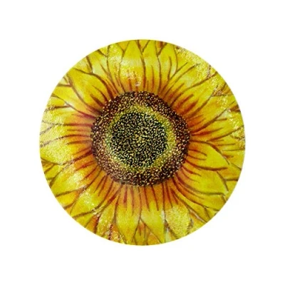 Image of Grindstore Sunflower Glass Chopping Board Yellow 31x31cm