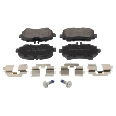 Image of 230701700 Brake pad set MAPCO 6479 Front Axle prepared for wear indicator with anti squeak plate MERCEDES BENZ: A Class