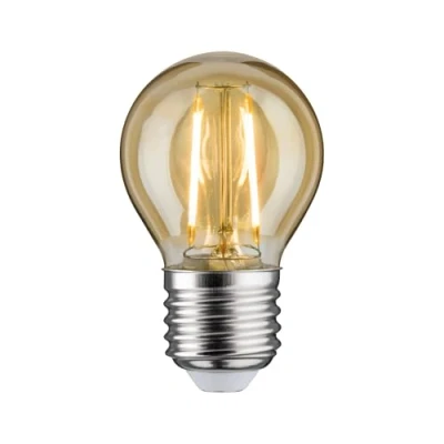Image of Paulmann 28710 LED Drop Shaped Filament 2.6 watts lamp Gold 2500 K Light E27, W
