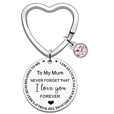 Image of FMCC Mum Gifts Keyring Birthday Mothers Day for Never Forget That I Love You