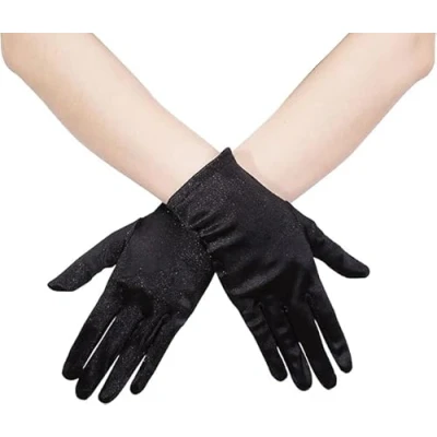 Image of Zac&#039;s Alter Ego Short Satin Gloves Fancy Dress Formal