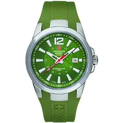Image of Swiss Alpine Military by Grovana 7058.1838 10ATM Men’s Watch Olive Made
