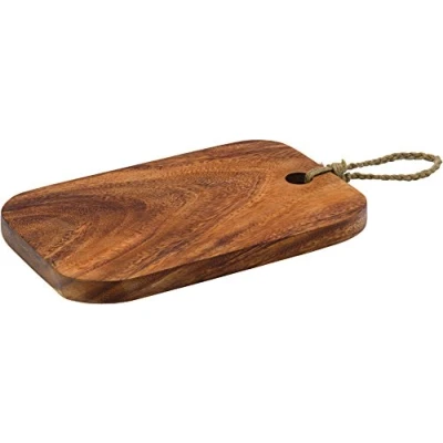 Image of Utopia Discovery Acacia Serving Board 30.5cm Set of 6 Wooden Rustic Food Platter for Antipasti