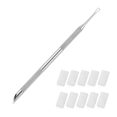 Image of Cuticle Pusher,Nail Scraper,Cuticle Remover Tool,Nail Pusher for Beveled Head,Nail Tools,Nail Art Pre Polishing Sand Paper Nail Prep Manicure Pedicure Salon Home Use