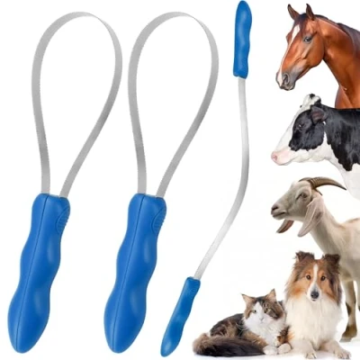 Image of DiDiBirDi Dual Sided Shedding Blade Dogs Hair Brush Stainless Steel Grooming for Horse Tool Pets with Short and Long