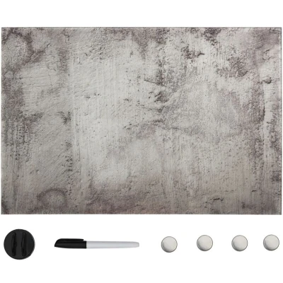 Image of vidaXL Wall Mounted Magnetic Board Glass 60x40 cm