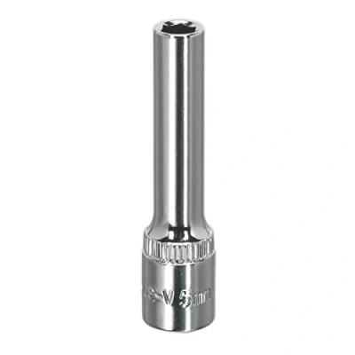 Image of Sealey Premier WallDrive® Socket 5mm Deep 1/4&quot;Sq Drive Fully Polished